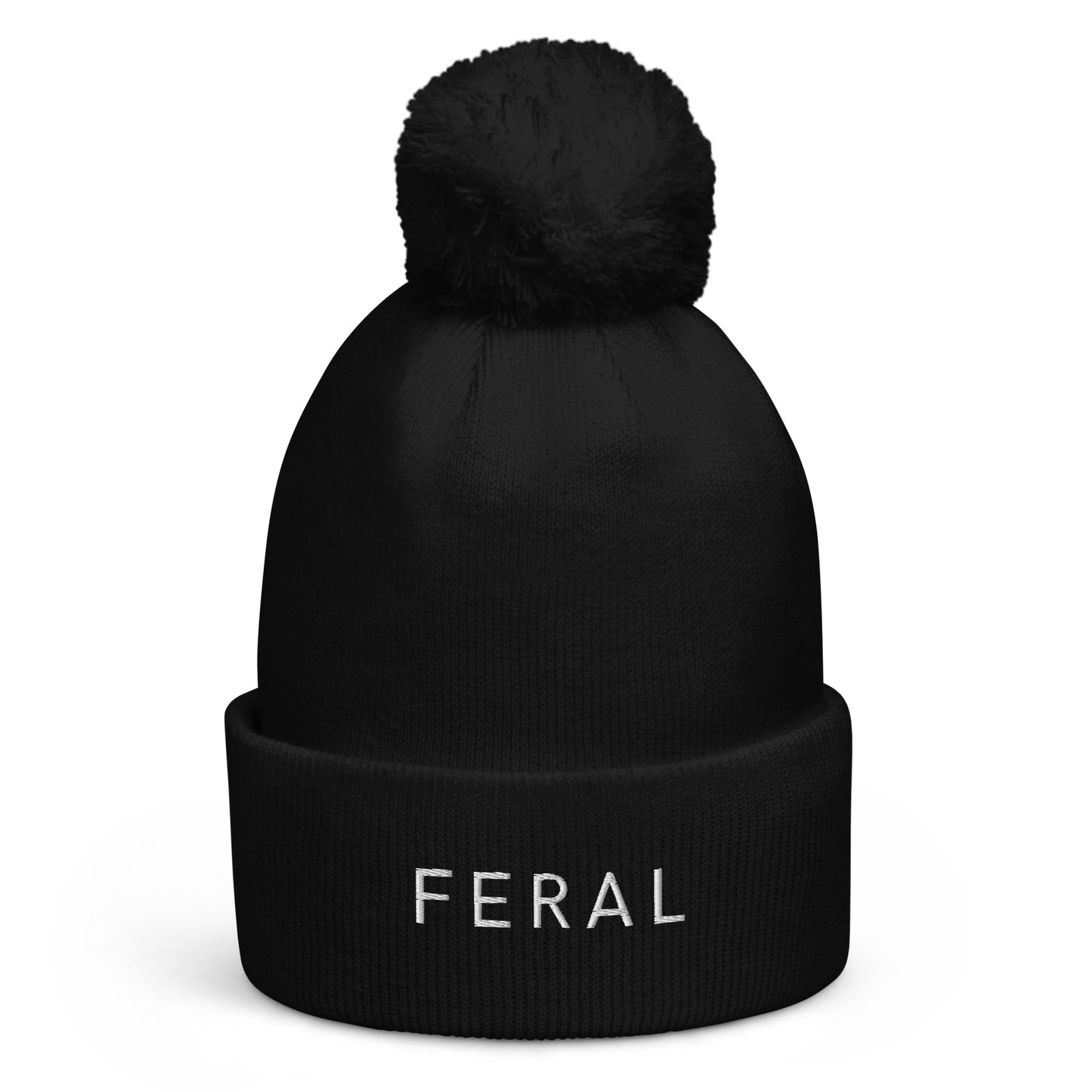 Feral Pom pom beanie